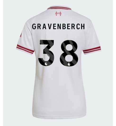 Liverpool Ryan Gravenberch #38 Vieraspaita Naisten 2026-27 Lyhythihainen Liverpool Ryan Gravenberch #38 Vieraspaita Naisten 2026-27 Lyhythihainen